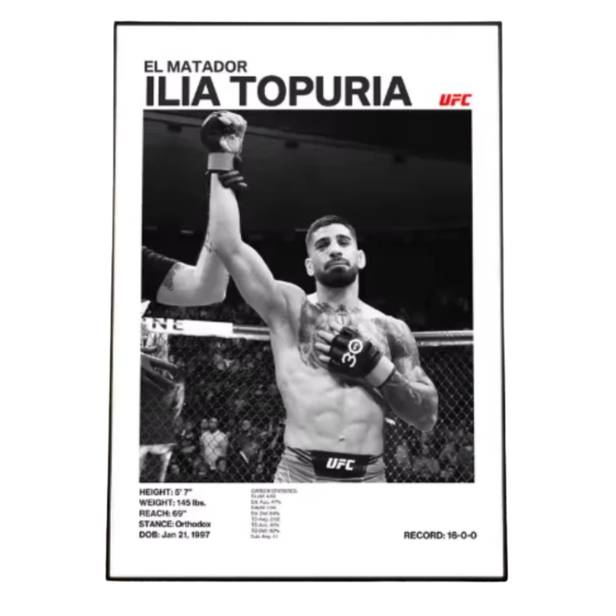 Ilia Topuria Poster