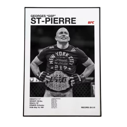 George St Pierre Poster
