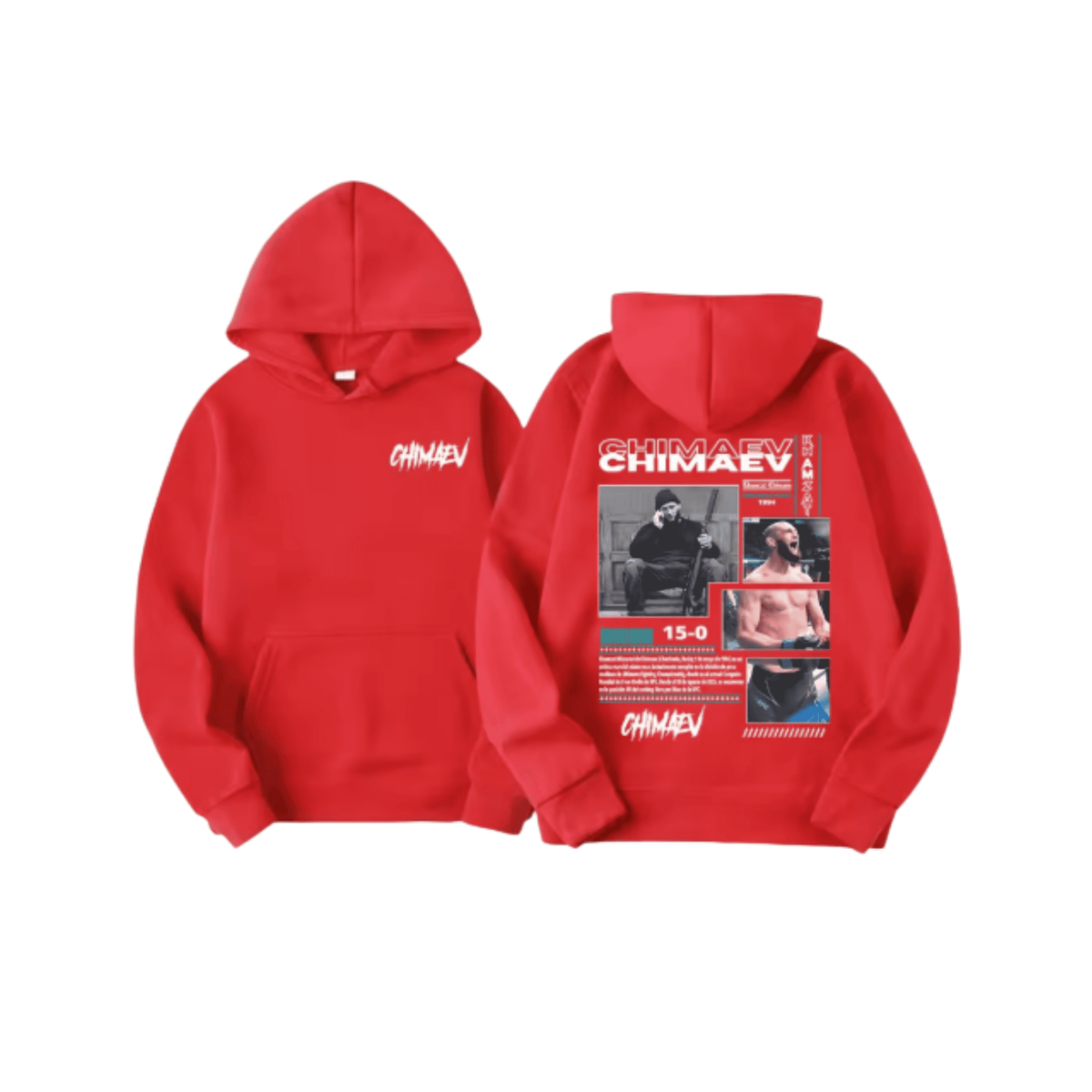 Khamzat Chimaev Hoodie Red